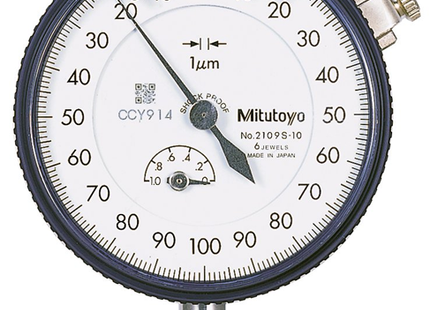 Mitutoyo 2109S-10 Plunger Type Dial Indicator 0.001