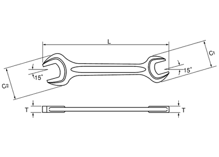[ASAHI TOOLS]  Double Open End Spanner