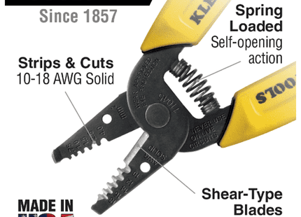 [KLEIN TOOLS] Wire Stripper/Cutter (10-18 AWG Solid No.11045) | 218-0160