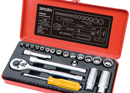 Smato Socket Wrench Set 1/4",3/8"*22P