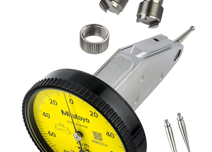 Mitutoyo 513-455-10A DIAL TI, MID, VERT 0.2 mm, 1 μm Accuracy, 0.002 mm