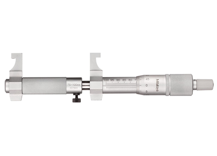 Mitutoyo 145-188 Vernier Inside Micrometer, Caliper Type, 75-100mm Range, 0.01mm Graduation, Plus /-0.008mm Accuracy