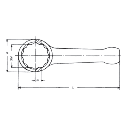 [WALTER] Slugging Ring Wrench DIN 7444 