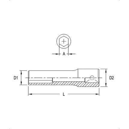 [GENIUS TOOLS] 1/4" Dr. 6 pt. Metric Deep Hand Sockets