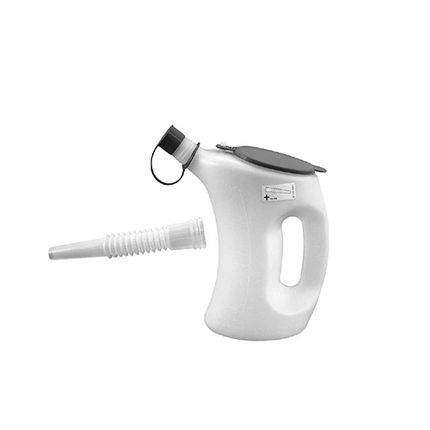 PRESSOL Measuring jug with cover-FLA-PE  1ℓ-transparent