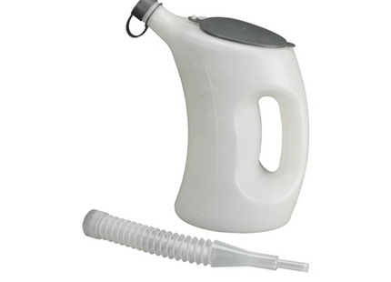 Measuring jug with cover-FLA-PE  5ℓ-transparent