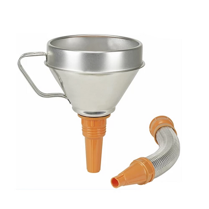 PRESSOL Combi funnel-steel plate-galvanized  FLMA-Ø 160 mm-1,3ℓ-strainer