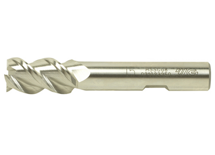 YG-1  GENERAL HSS 3 Flute 50°Helix End mill, Designed to aluminum