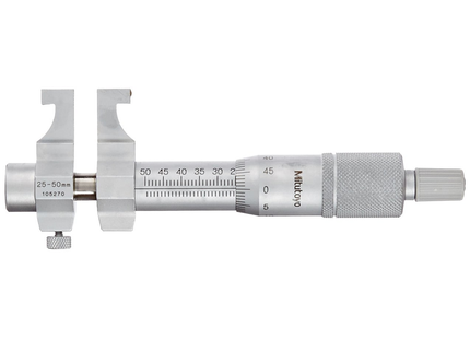 Mitutoyo 145-189 Vernier Inside Micrometer, Caliper Type, 100-125mm Range, 0.01mm Graduation, +/-0.009mm Accuracy