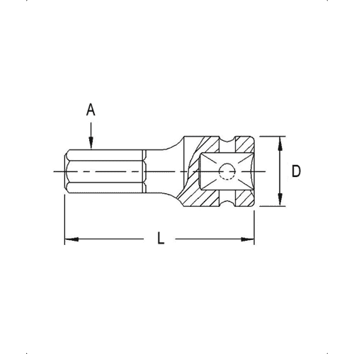 [GENIUS TOOLS] 1/2" Dr. SAE Impact Hex Head Drivers