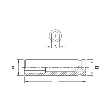 [GENIUS TOOLS] 3/8" Dr. 6 pt. Metric Deep Impact Sockets Cr-Mo