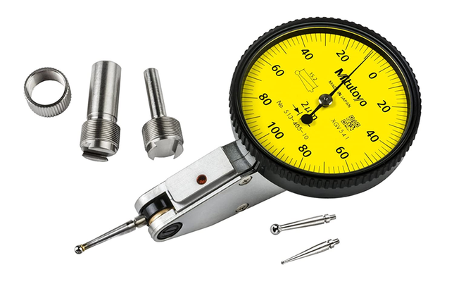 Mitutoyo 513-405-10A DIAL TI, MID, STD 0.2 mm, 1 μm Accuracy, 0.002 mm, Yellow