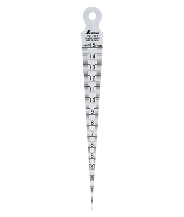 Shinwa Taper gauge No. 700A 1 to 15 mm