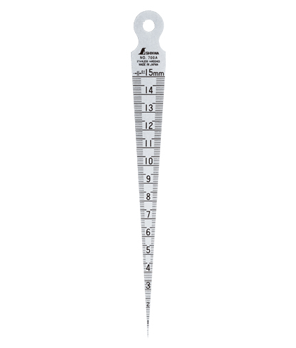 Shinwa Taper gauge No. 700A 1 to 15 mm