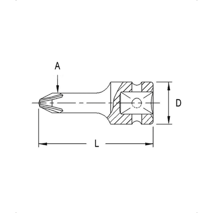 [GENIUS TOOLS] 3/8" Dr. Philips Head Drivers