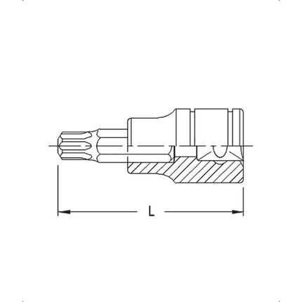 [GENIUS TOOLS] 3/8" Dr. Tamperproof Star Bit Sockets