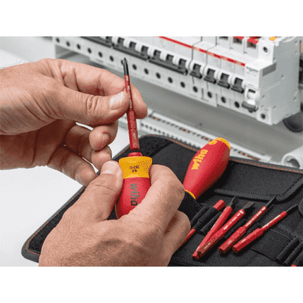 [WIHA] Screwdriver with bit holder set SoftFinish® electric slimVario®   Stubby, 4-pcs. SB 2831 0101 | 210-7875