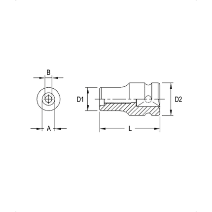 [GENIUS TOOLS] 1/2" Dr. Stud Bolt Sockets