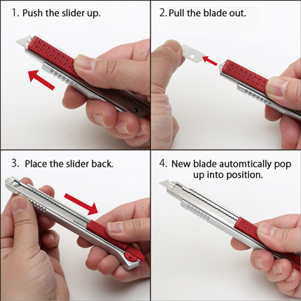 NT CUTTER Breakaway-Blade Utility Knives Metal Cartridge A "A-1000RP"