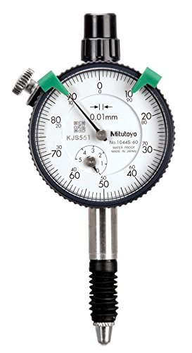 Mitutoyo 1044S-60 Series 1 Compact Dial Indicator, 5 mm/1 mm Range