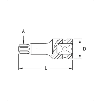 [GENIUS TOOLS] 3/8" Dr. Star Head Drivers