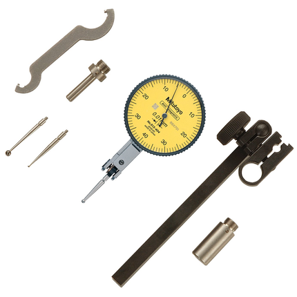 Mitutoyo 513-404T, 0.01mm X 0.8mm Horizontal Test Indicator Set, 0-40-0