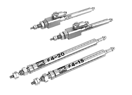 SMC CJ1 Series Air Cylinder, Round Body, Single Acting, CJ1B4-15SU4