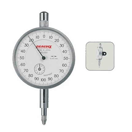 [PEACOCK] Standard Dial Gauges; 0.001mm,  25S ,Range 2mm, Small dial face type( Ø55.7mm )