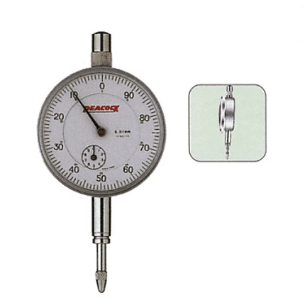 [PEACOCK] Standard Dial Gauges; 0.01mm  JIS B 7503  , 107F-T ,Reversed dial
